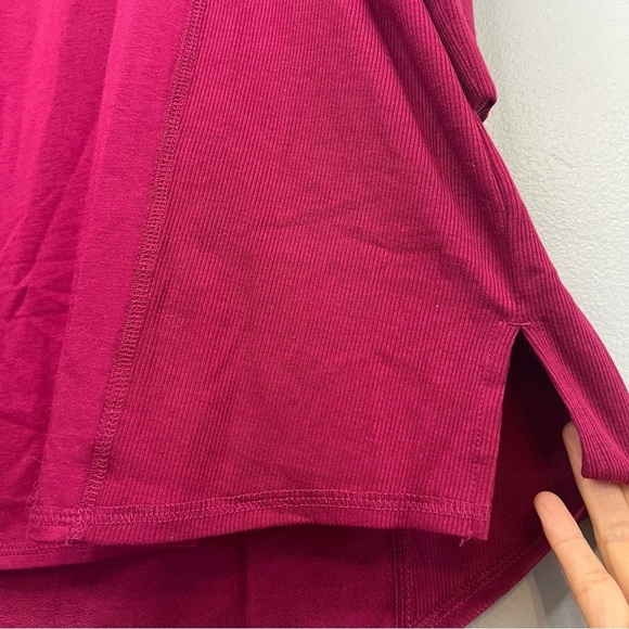 NEW Chico's Womens V Neck Ribbed Trim Tunic 3/4 Sleeve Orchid Flower Sz XXL - Picture 10 of 15